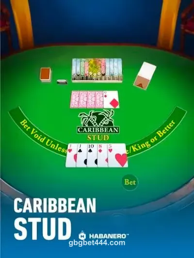 Imagem do jogo Caribbean Stud da GBG Bet